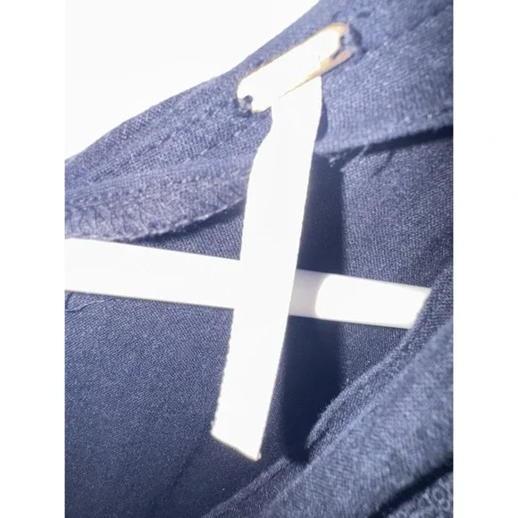 Free People Big Love Black Linen‎ Blend Wide Leg Jumpsuit Size Small Boho - Picture 3 of 6